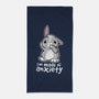 Bunny Anxiety-none beach towel-NemiMakeit