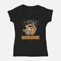 A Coffee is Never Latte-womens v-neck tee-Hootbrush