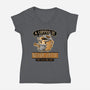 A Coffee is Never Latte-womens v-neck tee-Hootbrush