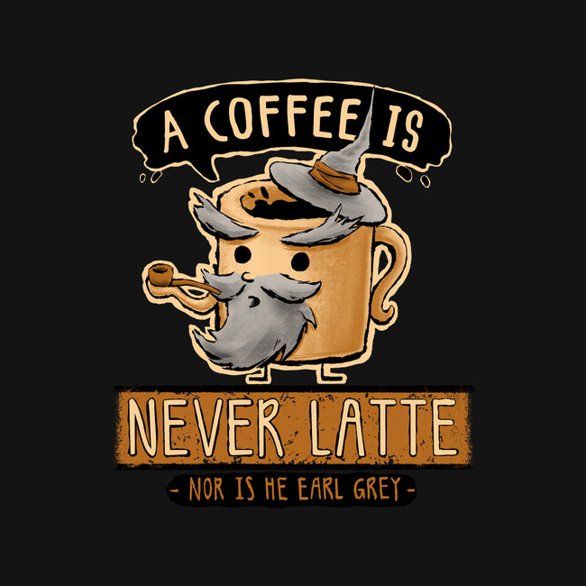 A Coffee is Never Latte-none zippered laptop sleeve-Hootbrush