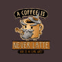 A Coffee is Never Latte-none matte poster-Hootbrush