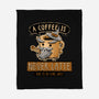 A Coffee is Never Latte-none fleece blanket-Hootbrush
