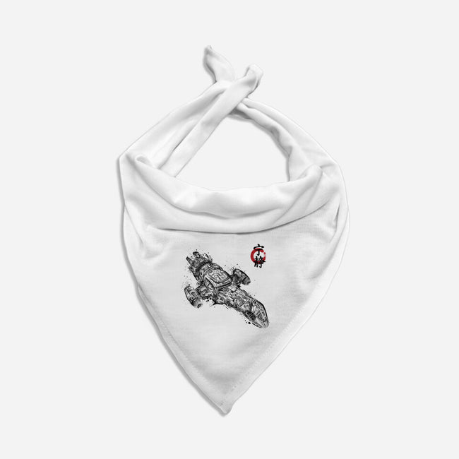 A Leaf on the Sumi-e-dog bandana pet collar-DrMonekers