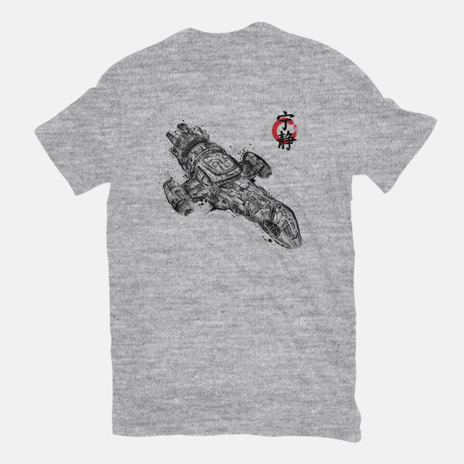 A Leaf on the Sumi-e-mens basic tee-DrMonekers