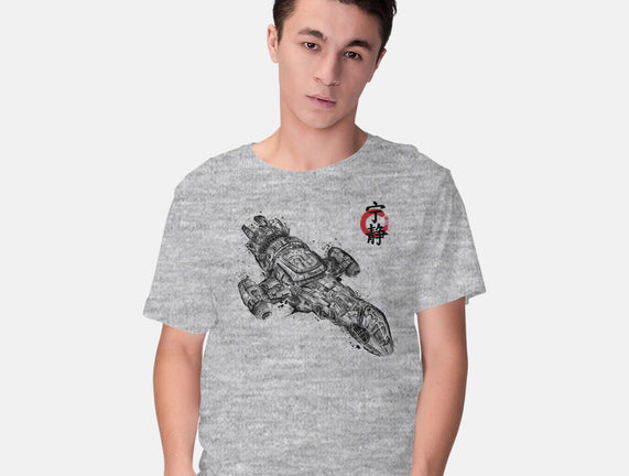 A Leaf on the Sumi-e