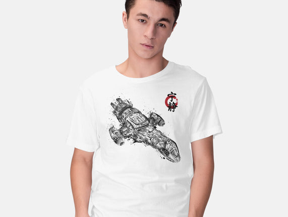 A Leaf on the Sumi-e