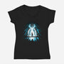 A Light In The Dark-womens v-neck tee-alemaglia