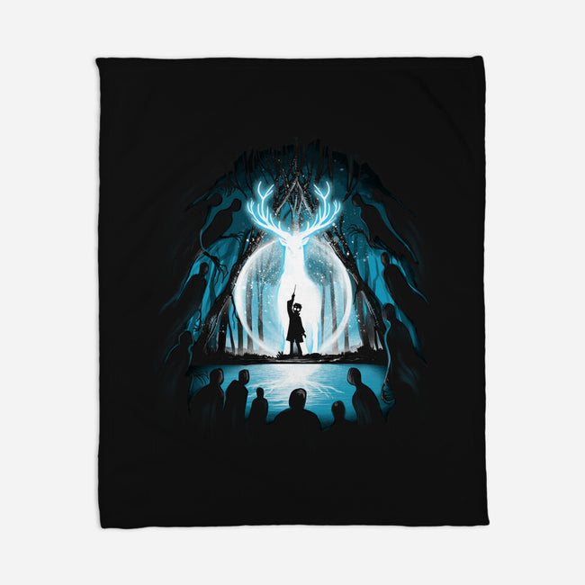 A Light In The Dark-none fleece blanket-alemaglia