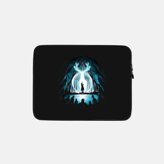 A Light In The Dark-none zippered laptop sleeve-alemaglia