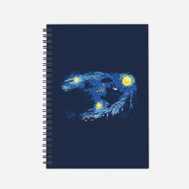 A Night for Spirits-none dot grid notebook-queenmob