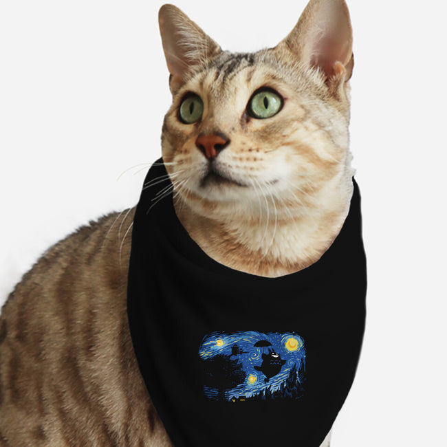 A Night for Spirits-cat bandana pet collar-queenmob