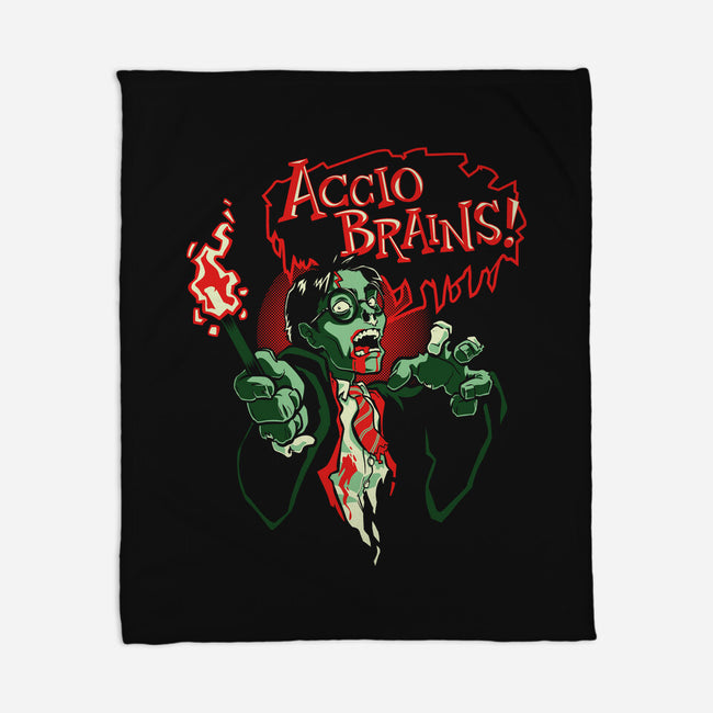 Accio Brains-none fleece blanket-Obvian