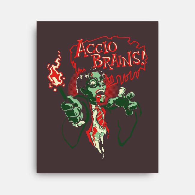 Accio Brains-none stretched canvas-Obvian