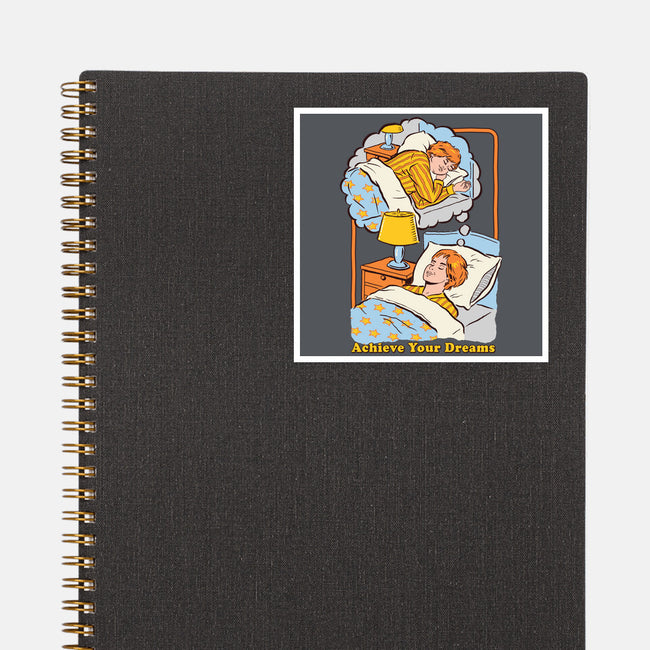 Achieve Your Dreams-none glossy sticker-Steven Rhodes