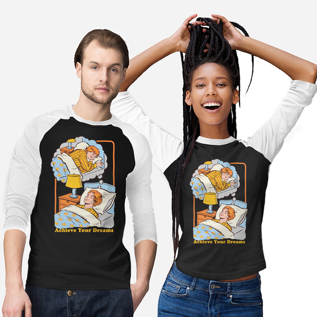 Achieve Your Dreams-unisex baseball tee-Steven Rhodes