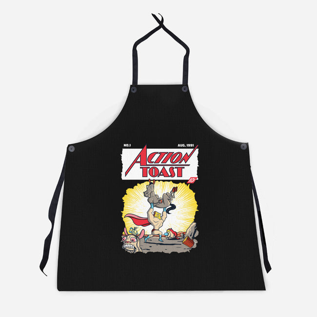 Action Toast-unisex kitchen apron-hoborobo