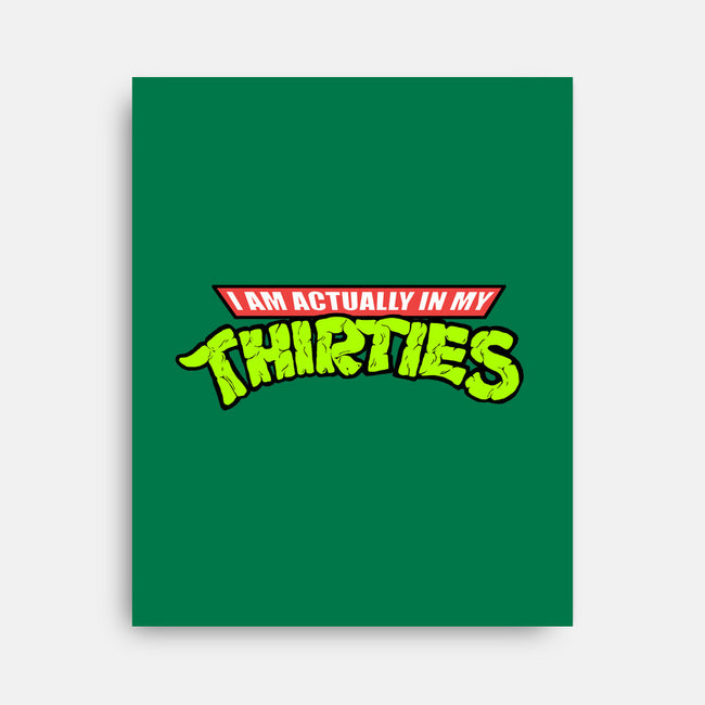 Actually In My Thirties-none stretched canvas-hugohugo