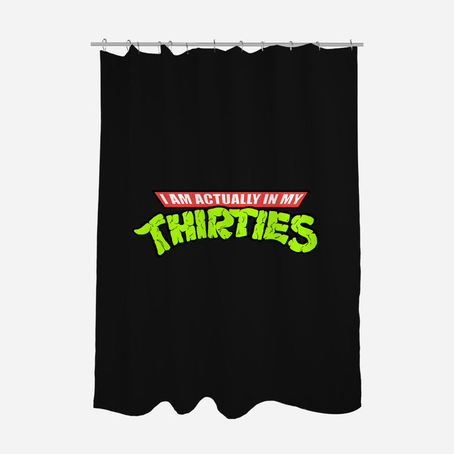 Actually In My Thirties-none polyester shower curtain-hugohugo