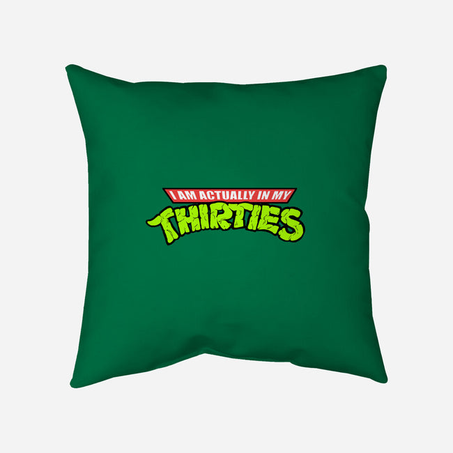 Actually In My Thirties-none removable cover w insert throw pillow-hugohugo
