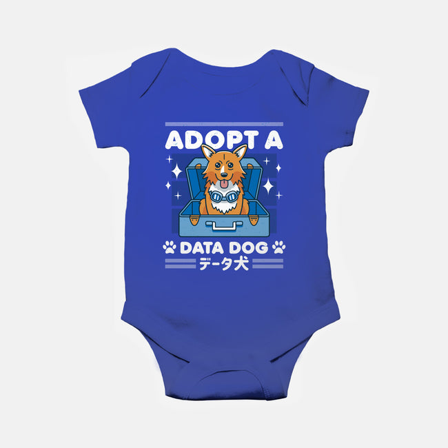 Adopt a Data Dog-baby basic onesie-adho1982