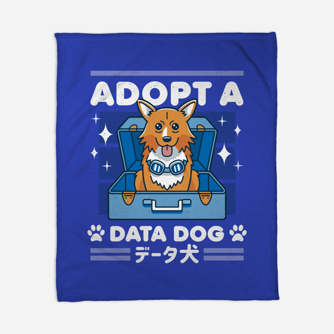 Adopt a Data Dog-none fleece blanket-adho1982