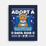 Adopt a Data Dog-none stretched canvas-adho1982