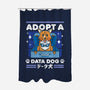 Adopt a Data Dog-none polyester shower curtain-adho1982