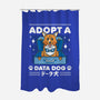 Adopt a Data Dog-none polyester shower curtain-adho1982