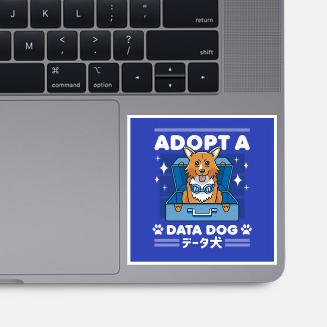 Adopt a Data Dog-none glossy sticker-adho1982