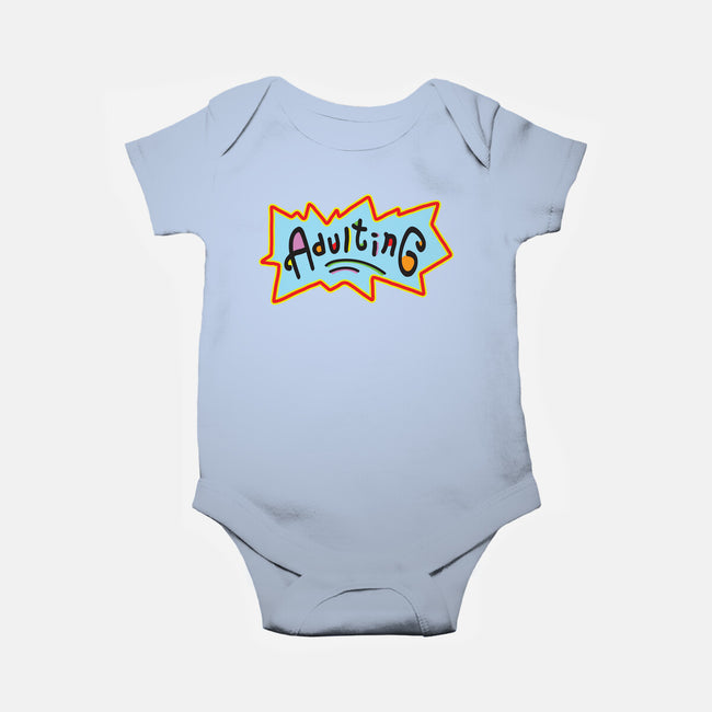 Adulting-baby basic onesie-FreshFleur