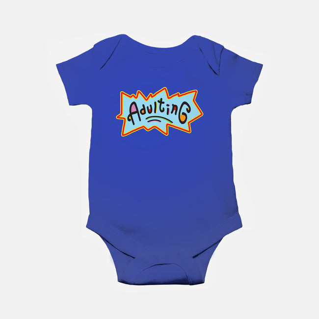 Adulting-baby basic onesie-FreshFleur