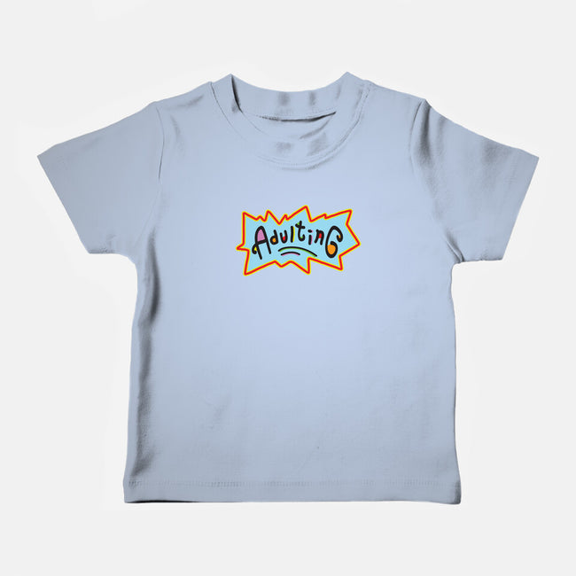 Adulting-baby basic tee-FreshFleur