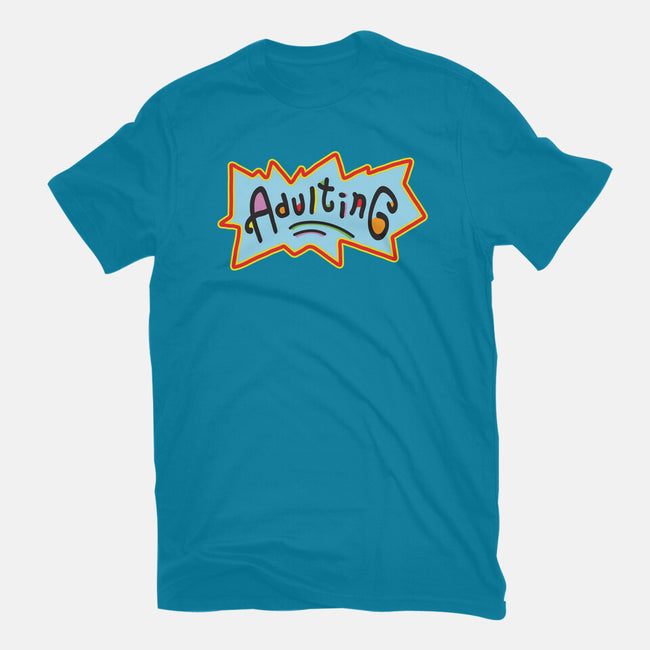 Adulting-unisex basic tee-FreshFleur