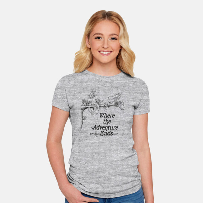 Adventure's End-womens fitted tee-Ste7en Lefcourt