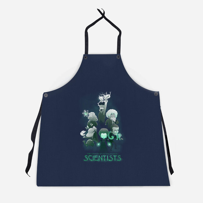Ahead of Their Time-unisex kitchen apron-queenmob