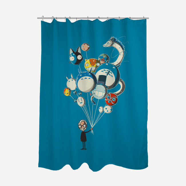 Air Of Imagination-none polyester shower curtain-Harantula