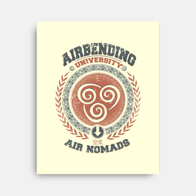 Airbending University-none stretched canvas-Typhoonic