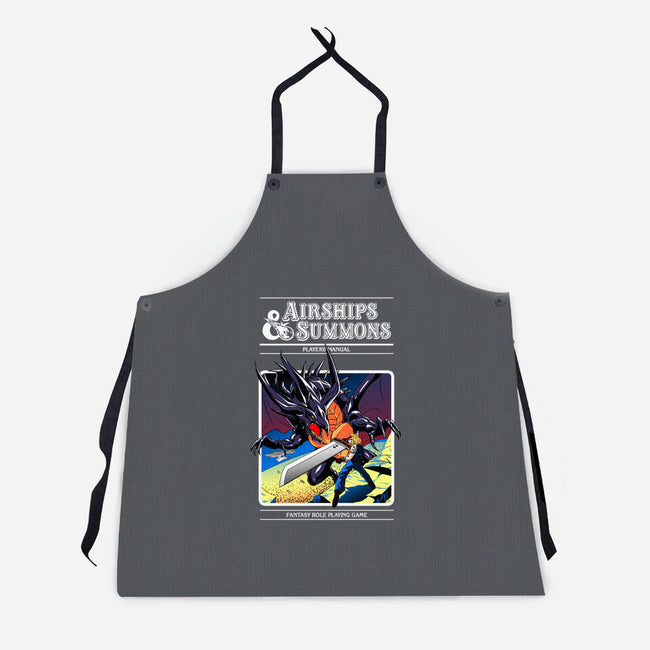 Airships & Summons-unisex kitchen apron-Coinbox Tees