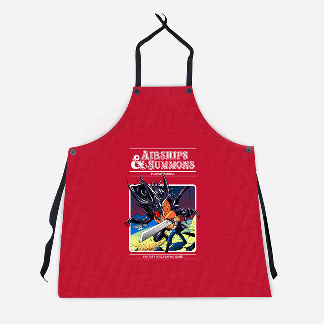 Airships & Summons-unisex kitchen apron-Coinbox Tees
