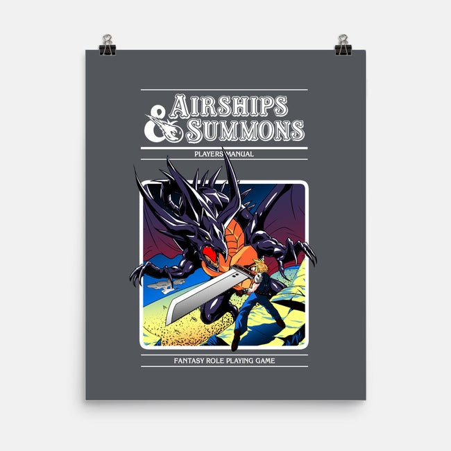 Airships & Summons-none matte poster-Coinbox Tees
