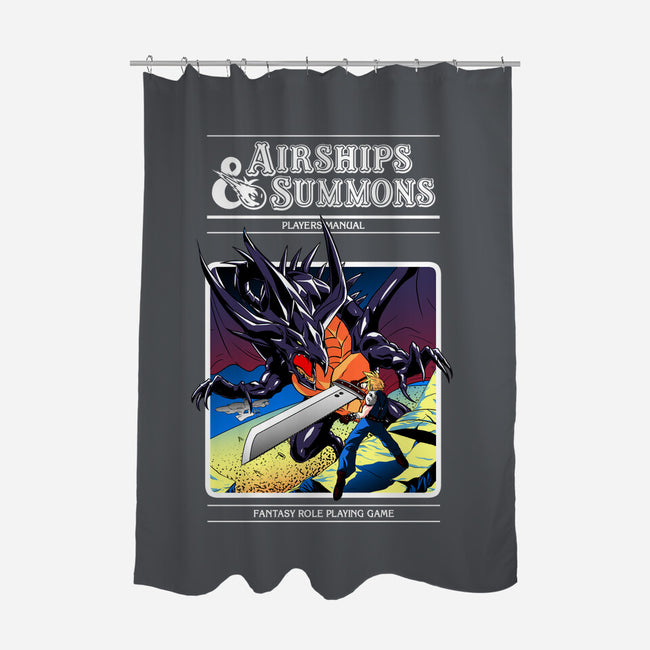 Airships & Summons-none polyester shower curtain-Coinbox Tees
