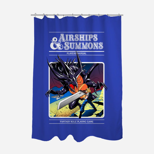 Airships & Summons-none polyester shower curtain-Coinbox Tees
