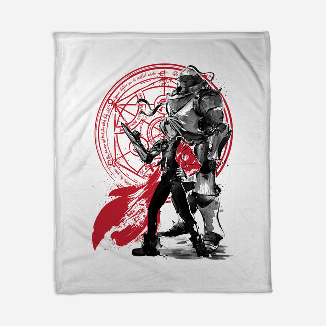 Alchemist Brothers-none fleece blanket-DrMonekers