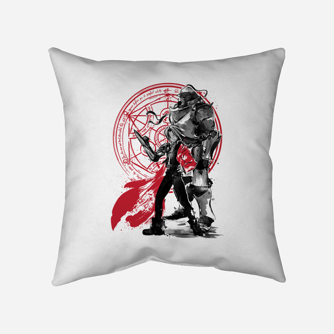 Alchemist Brothers-none removable cover w insert throw pillow-DrMonekers