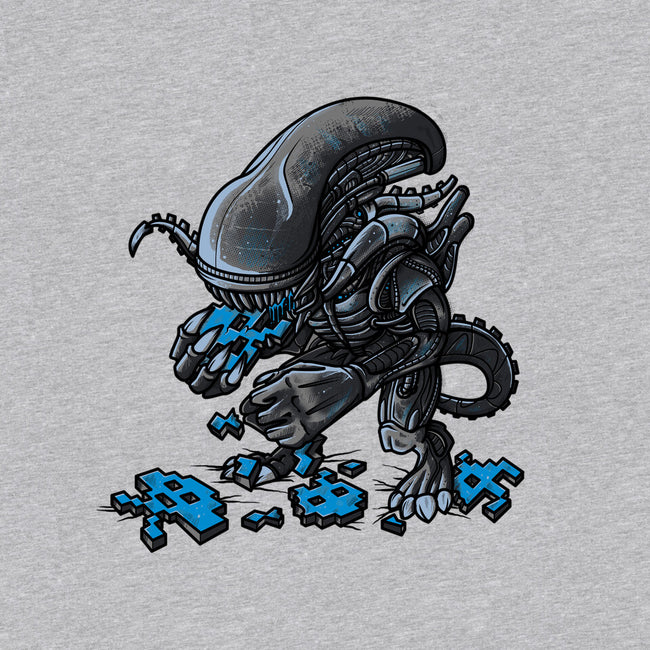 Alien Eats Alien-womens v-neck tee-Letter_Q