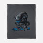 Alien Eats Alien-none fleece blanket-Letter_Q