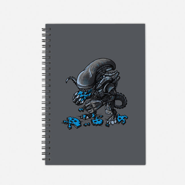 Alien Eats Alien-none dot grid notebook-Letter_Q