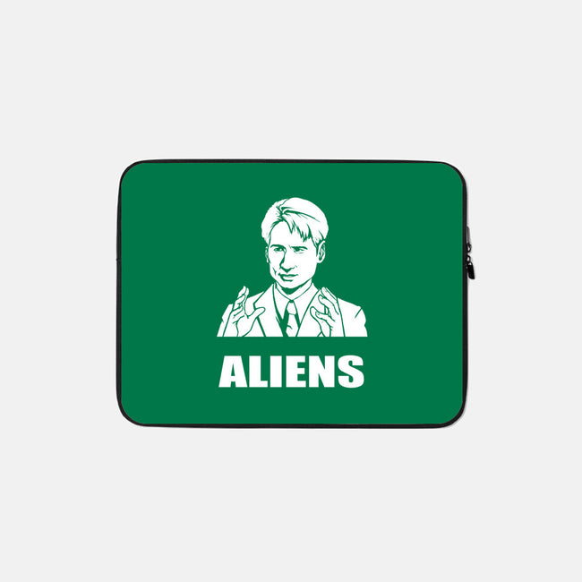 Aliens-none zippered laptop sleeve-BrushRabbit