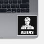 Aliens-none glossy sticker-BrushRabbit