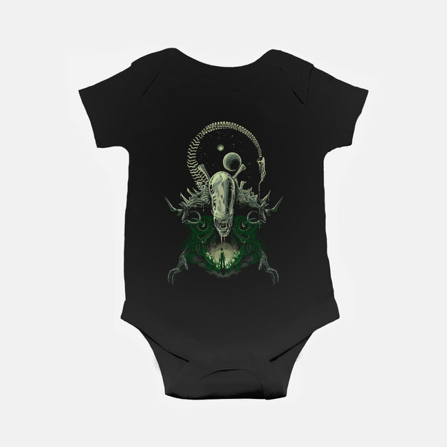 Alien's Nightmare-baby basic onesie-Harantula
